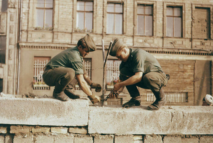 Construction of the Berlin Wall 1961