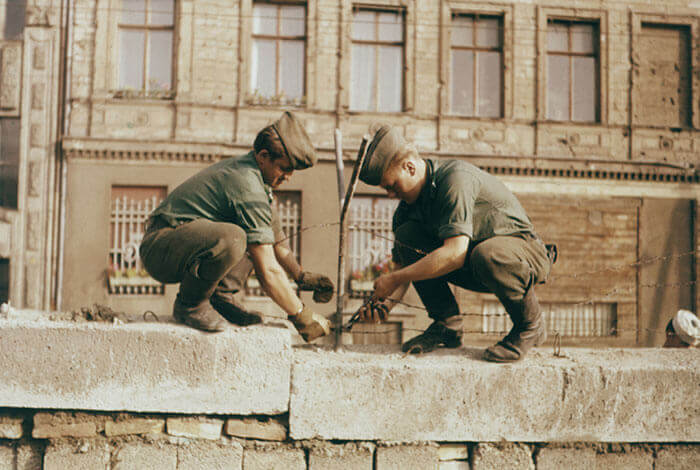 Construction of the Berlin Wall 1961