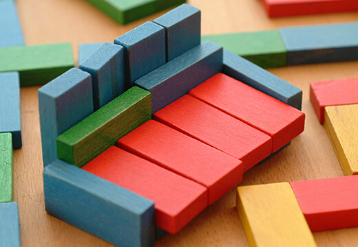 Symbolic photo for Content Marketing: building bricks